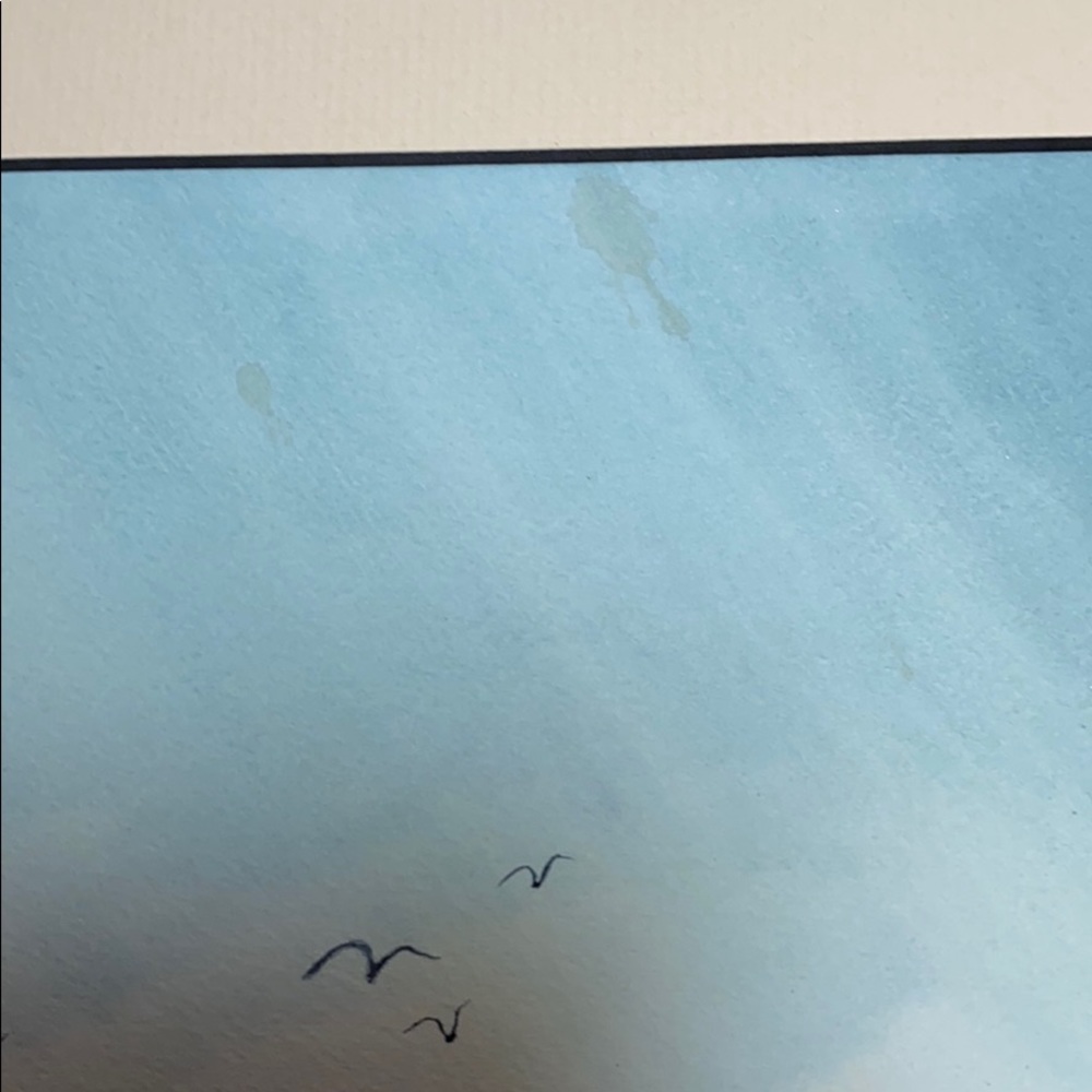 ORIGINAL Signed WATERCOLOR SAND DUNE BEACH - Picture 16 of 16